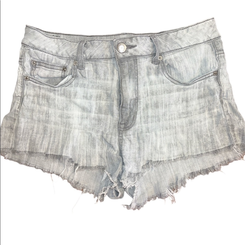 American Eagle Gray Denim Women Shorts